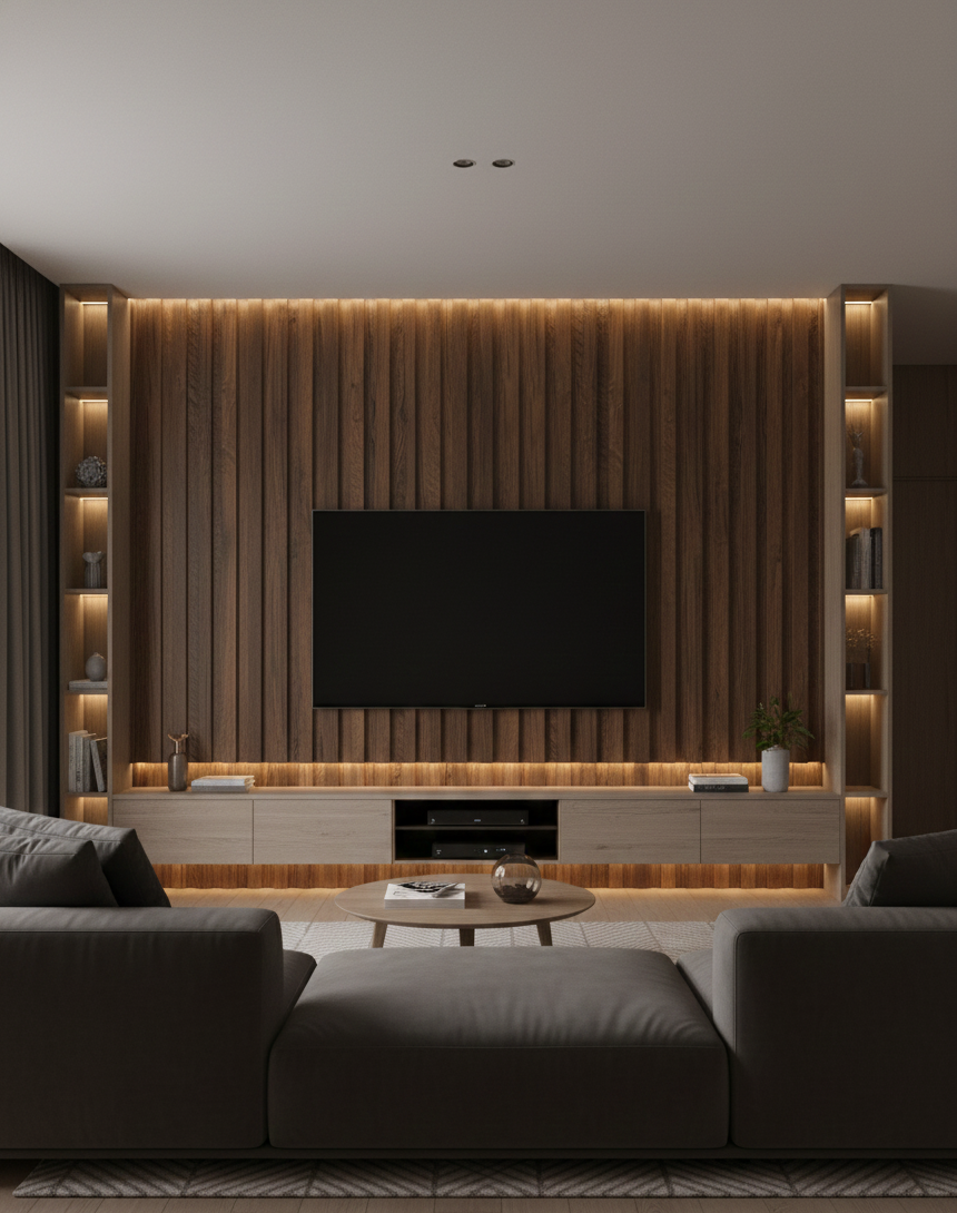 Barnwood Brown WPC Wall Panel P004 INDOOR
