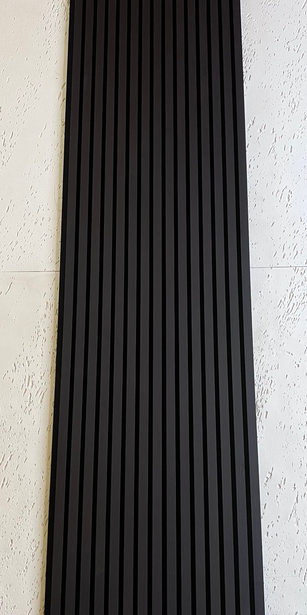 Charcoal Black Slat Acoustic Wall Panel