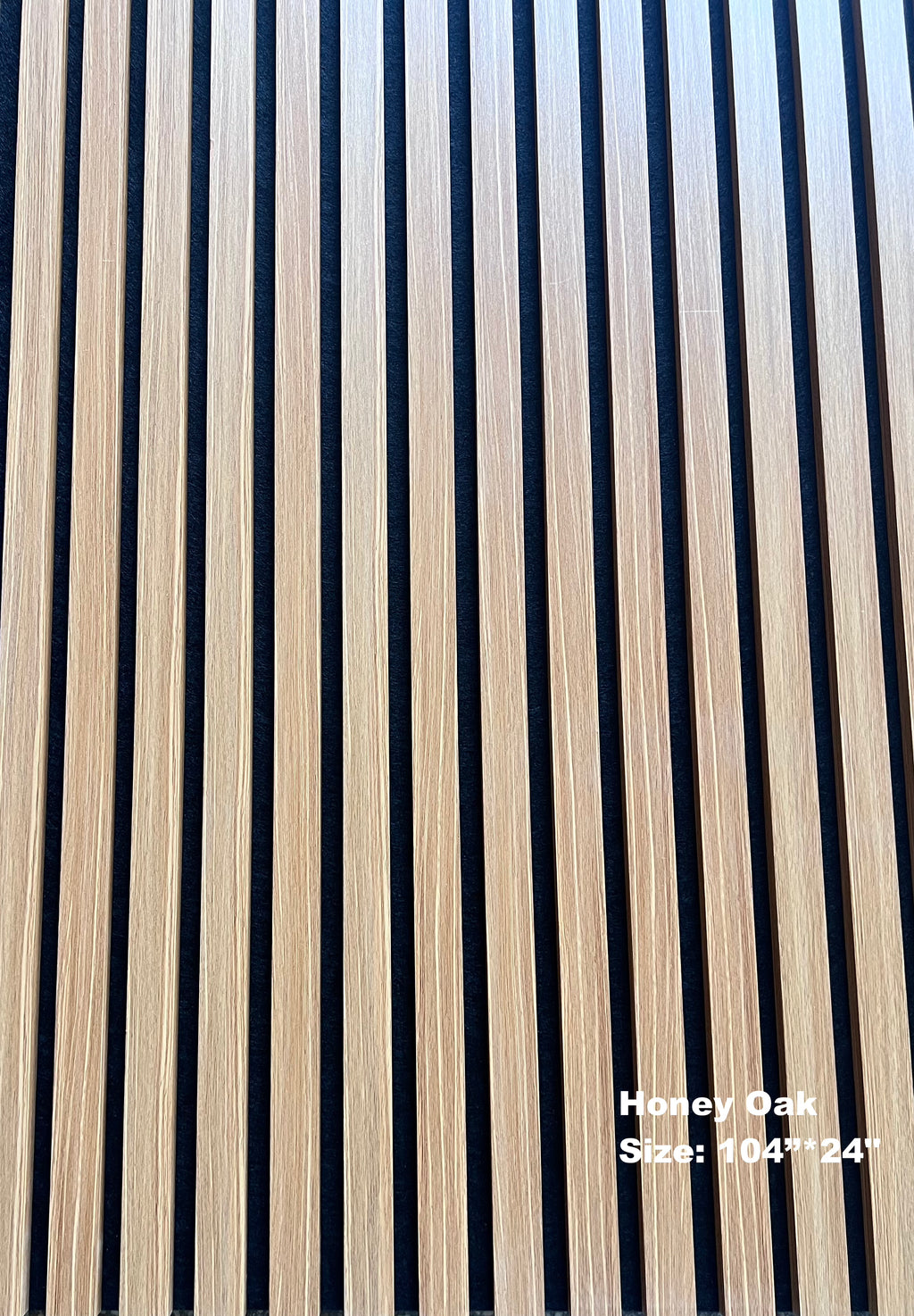Honey Oak Slat Acoustic Wall Panel