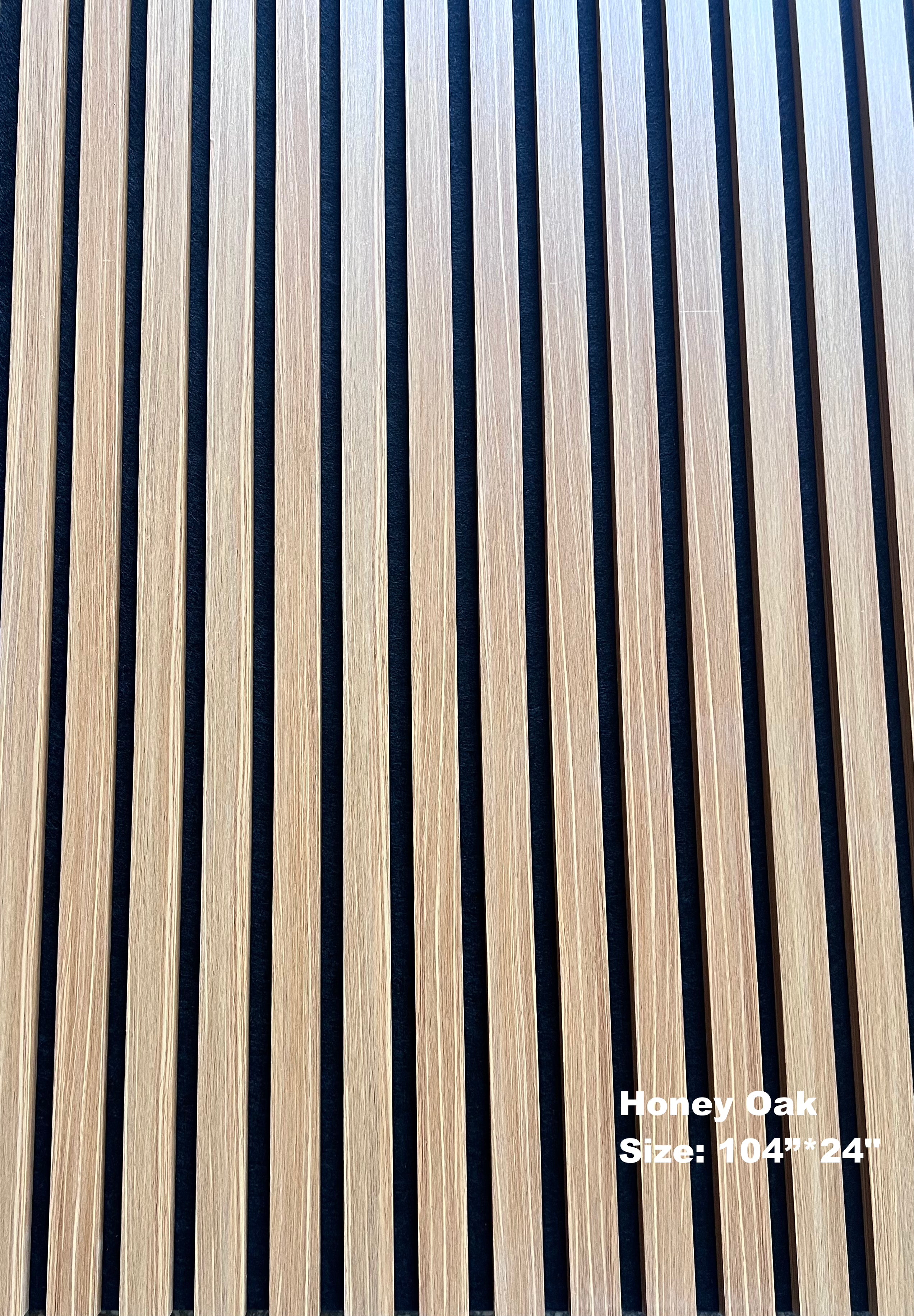 Honey Oak Slat Acoustic Wall Panel