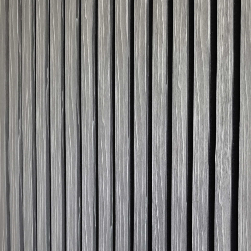 Lunar Grey Slat Acoustic Wall Panel