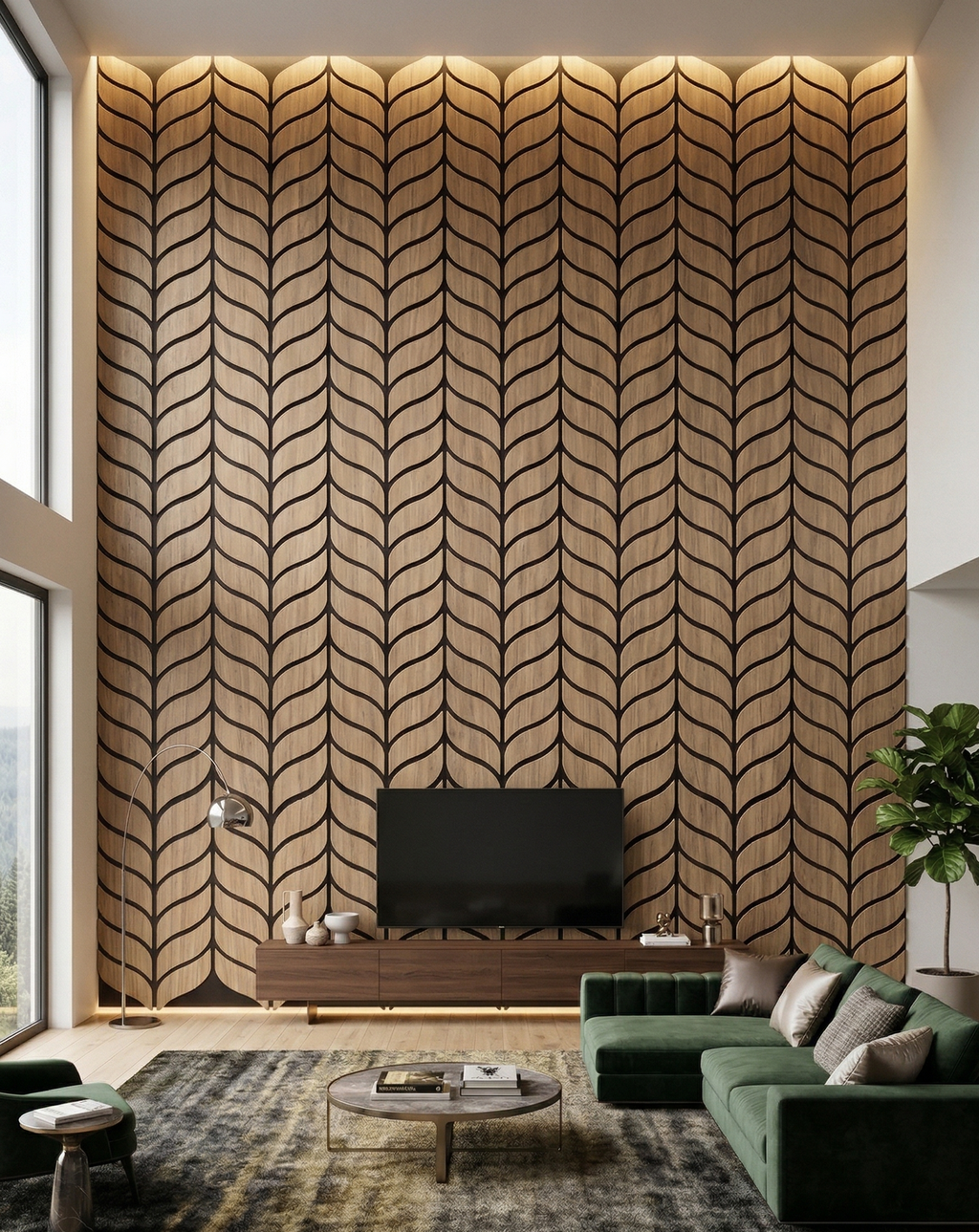 Wheat Light Oak Acoustic Wall Panel